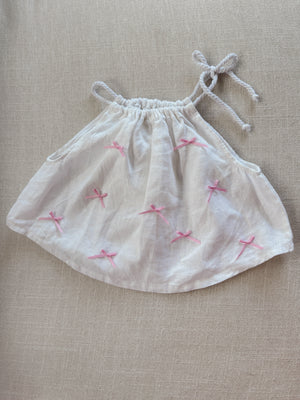 Amour Bow Linen Top