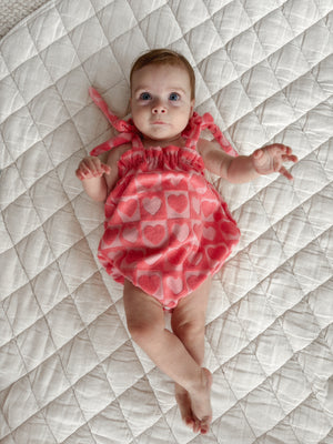 Sweet Heart Bubble Romper