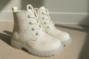 White Lace Up Boots/ Custom Hand Painted Boots *PRE ORDER*