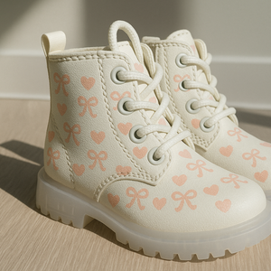 White Lace Up Boots/ Custom Hand Painted Boots *PRE ORDER*