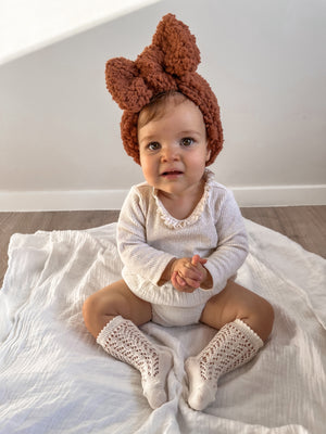 Fluffy Bow - Chocolate