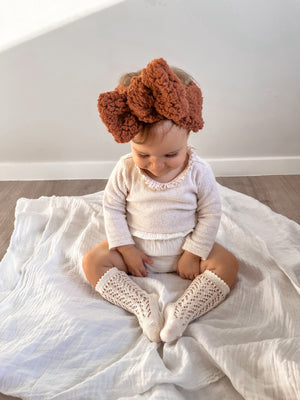 Fluffy Bow - Chocolate