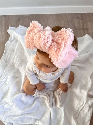 Fluffy Bow - Marshmallow