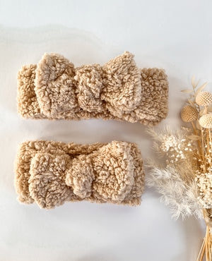 Fluffy Bow - Hazelnut