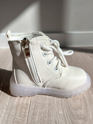 White Lace Up Boots/ Custom Hand Painted Boots *PRE ORDER*