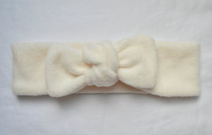 Cream Puff Plush Bows