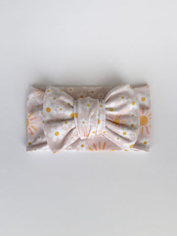 Jumbow Top Knot Headband - SUNSHINE DAISY