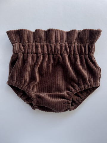 Velvet Baby Bloomers - Cocoa