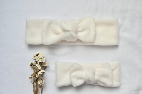 Cream Puff Plush Bows